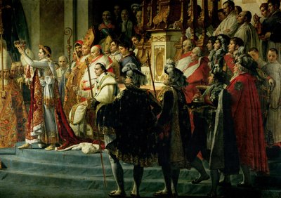The Consecration of the Emperor Napoleon and the Coronation of the Empress Josephine by Pope Pius VII, 2nd December 1804 (detail) by Jacques Louis David